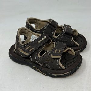 Timberland toddler sandals size 9 adjustable straps brown